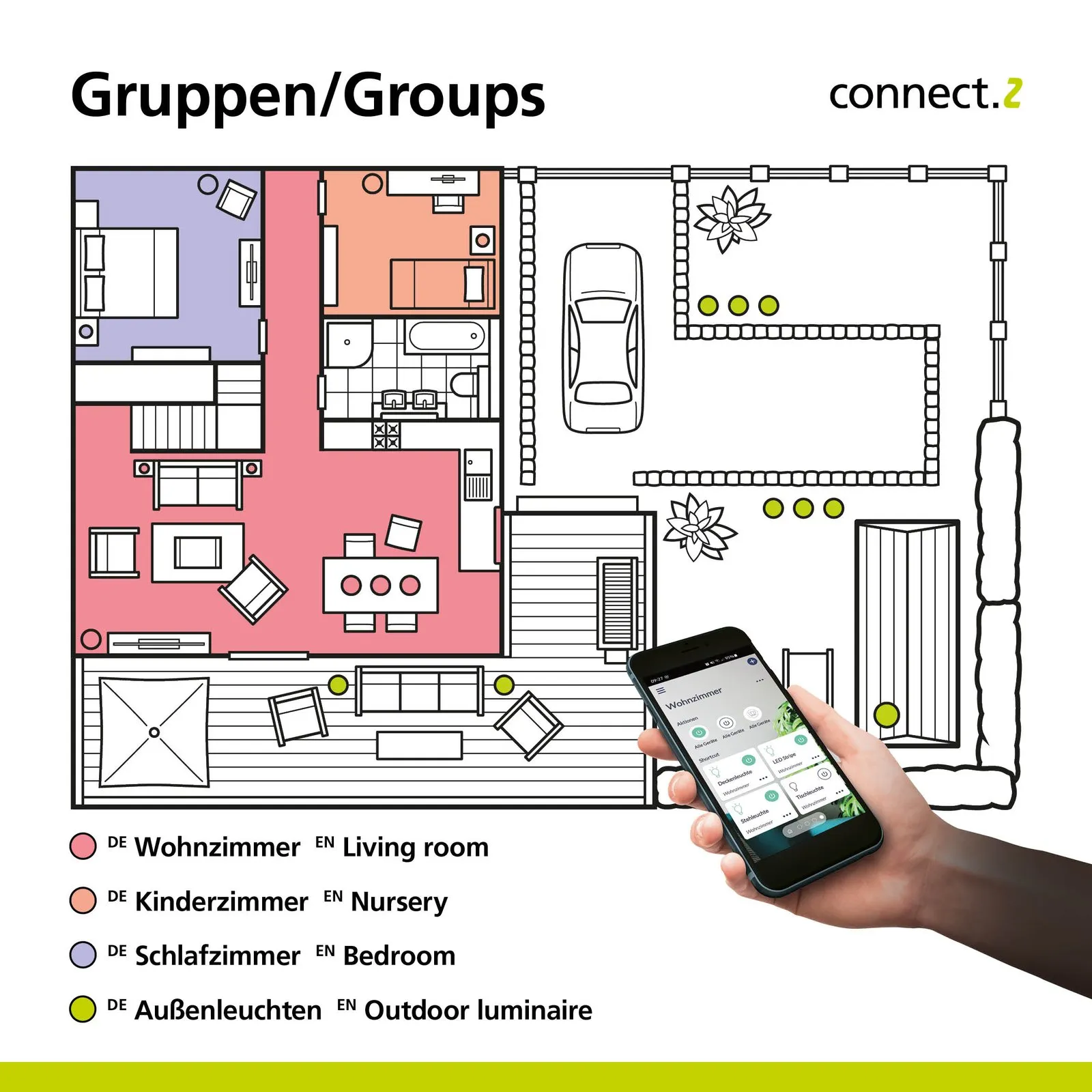 EGLO connect Lobinero-Z Lampada a sospensione, bianco