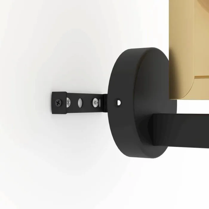 Eglo HAYES Applique Ottone, Nero, 1-Luce