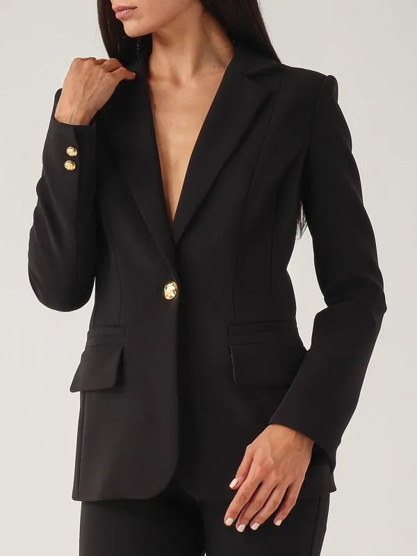ELISABETTA FRANCHI  Completo donna Elisabetta Franchi in crepe Nero