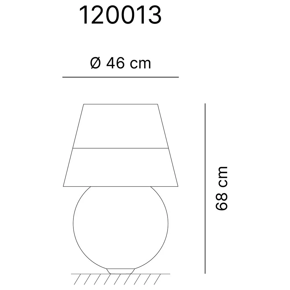 Emporium  Lampada da terra piccola corpo in vetro e diffusore in plexiglass con 1 luce Bonbonne - 70W