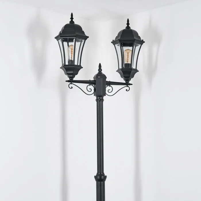 Etoe Lampione multibraccia, Illuminazione viale Nero, 2-Luci