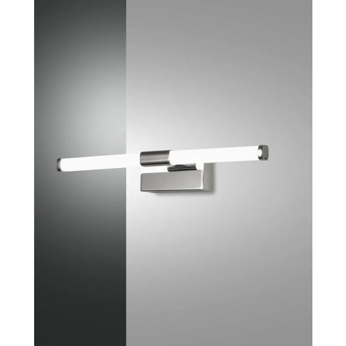 Fabas Luce Ago Lampada da specchio LED Cromo, 1-Luce