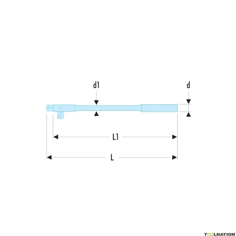 Facom S.145 Strizzatore lungo con snodo al ginocchio e manico in metallo