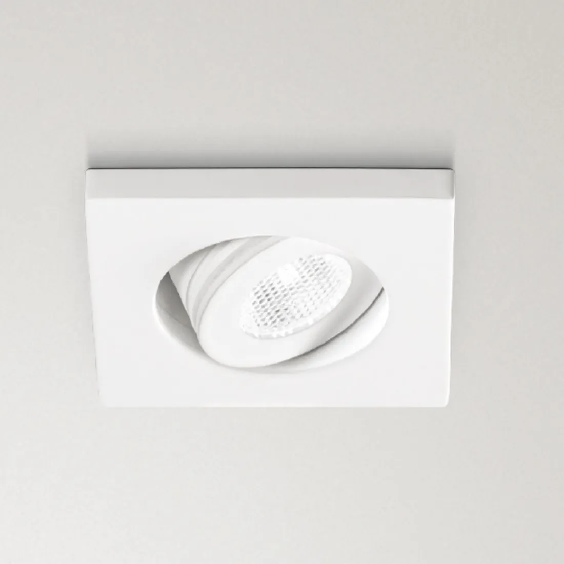 Faretto Da Incasso Orientabile Quadrato Bianco Led 3w 4000k Ottica 38 GFA890N