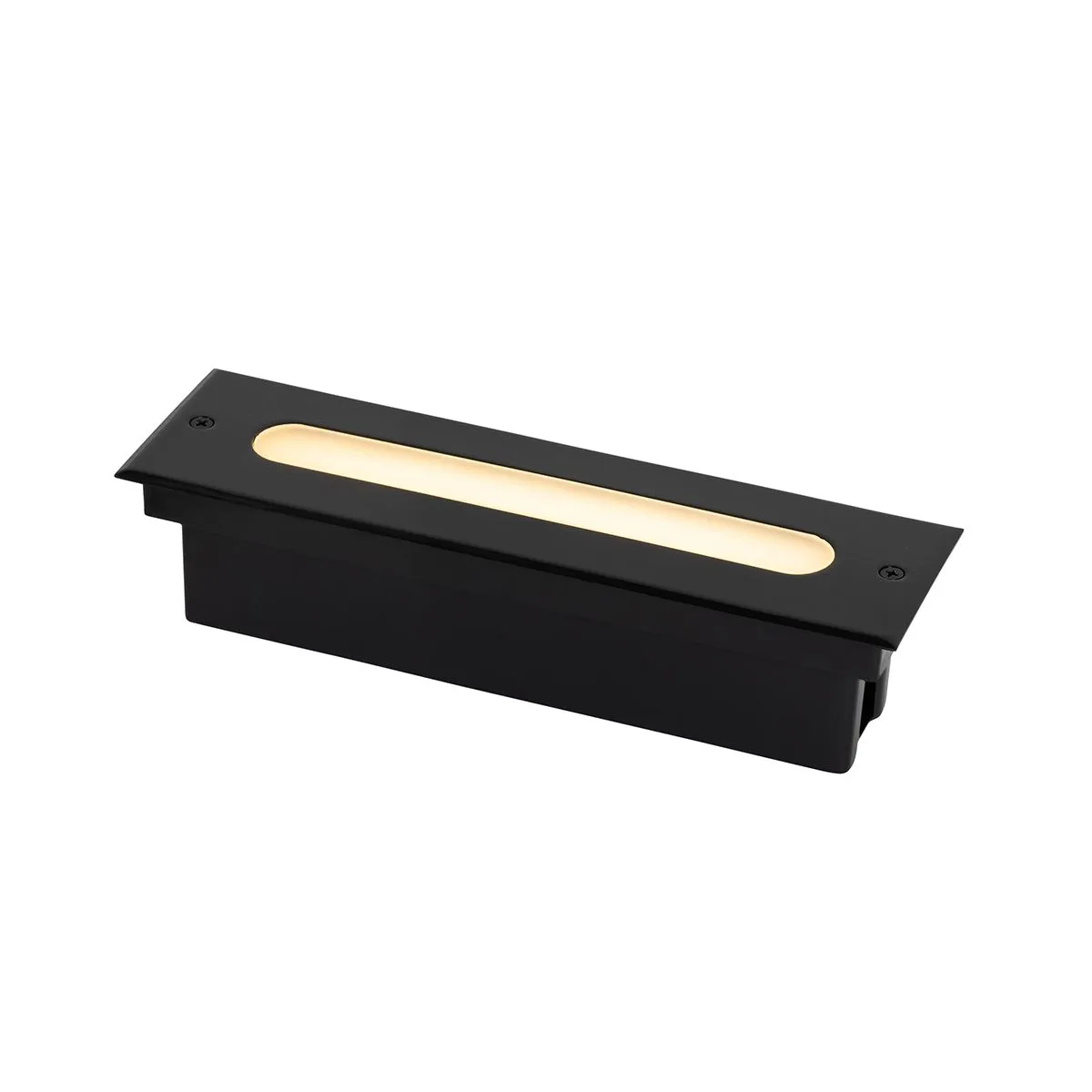 Faretto da terra moderno nero 30 cm con LED IP65 - Eline