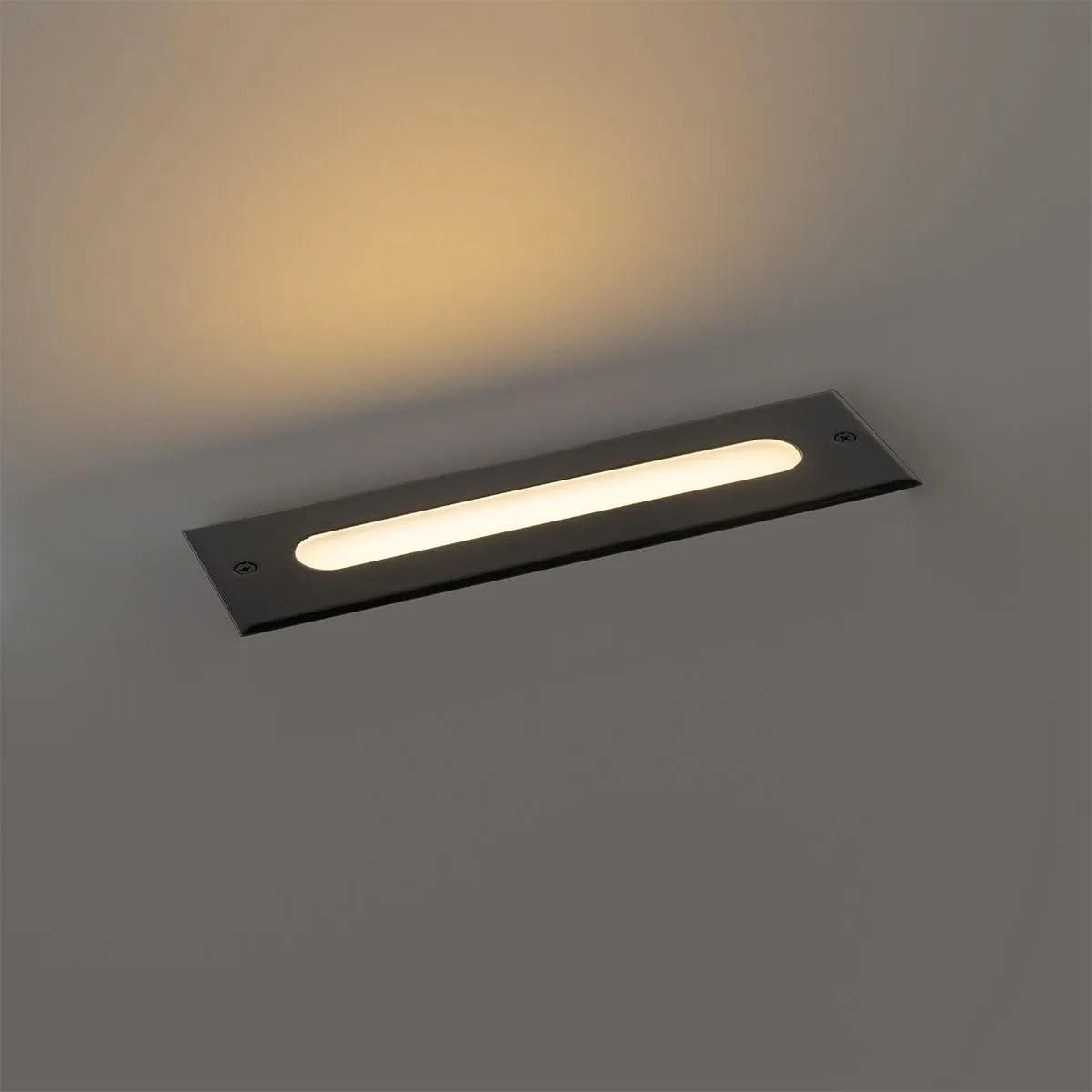 Faretto da terra moderno nero 30 cm con LED IP65 - Eline