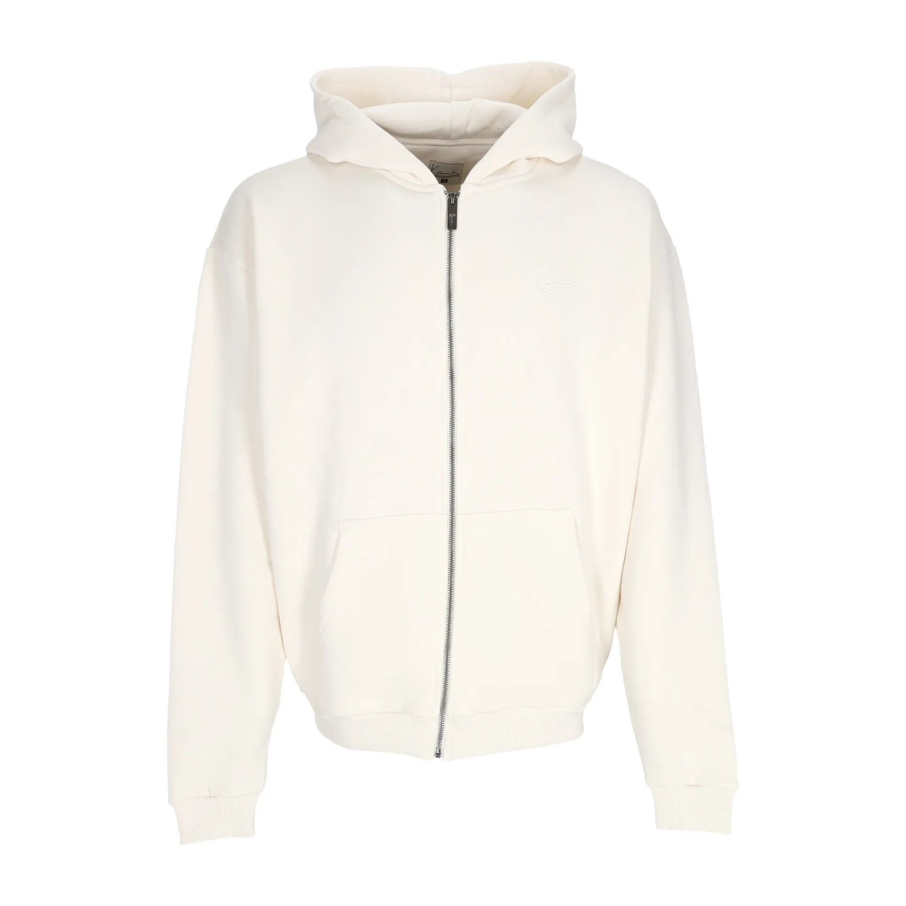 Felpa Cappuccio Zip Uomo Essential Zip Hoodie Off White