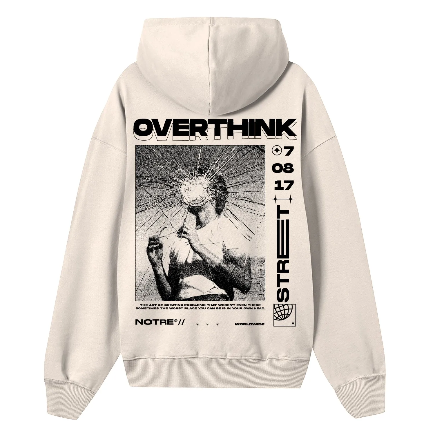 Felpa Hoodie Notre Overthink 24H Express Shipment