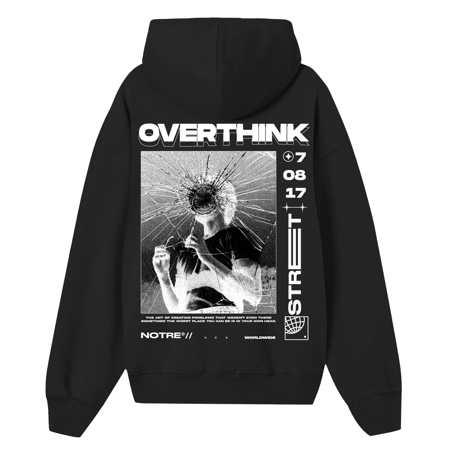 Felpa Hoodie Notre Overthink 24H Express Shipment