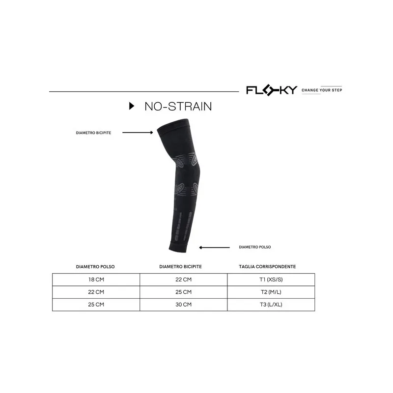 FLOKY NO-STRAIN MANICOTTI PADEL TENNIS CON BIOMECCANICA APPLICATA - BIANCO