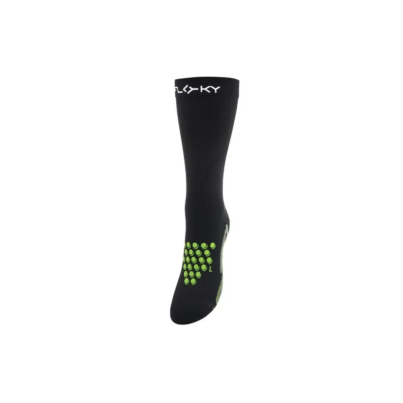 FLOKY S-MASH CALZINO SPECIFICO PADEL TENNIS CON BIOMECCANICA APPLICATA - NERO/VERDE