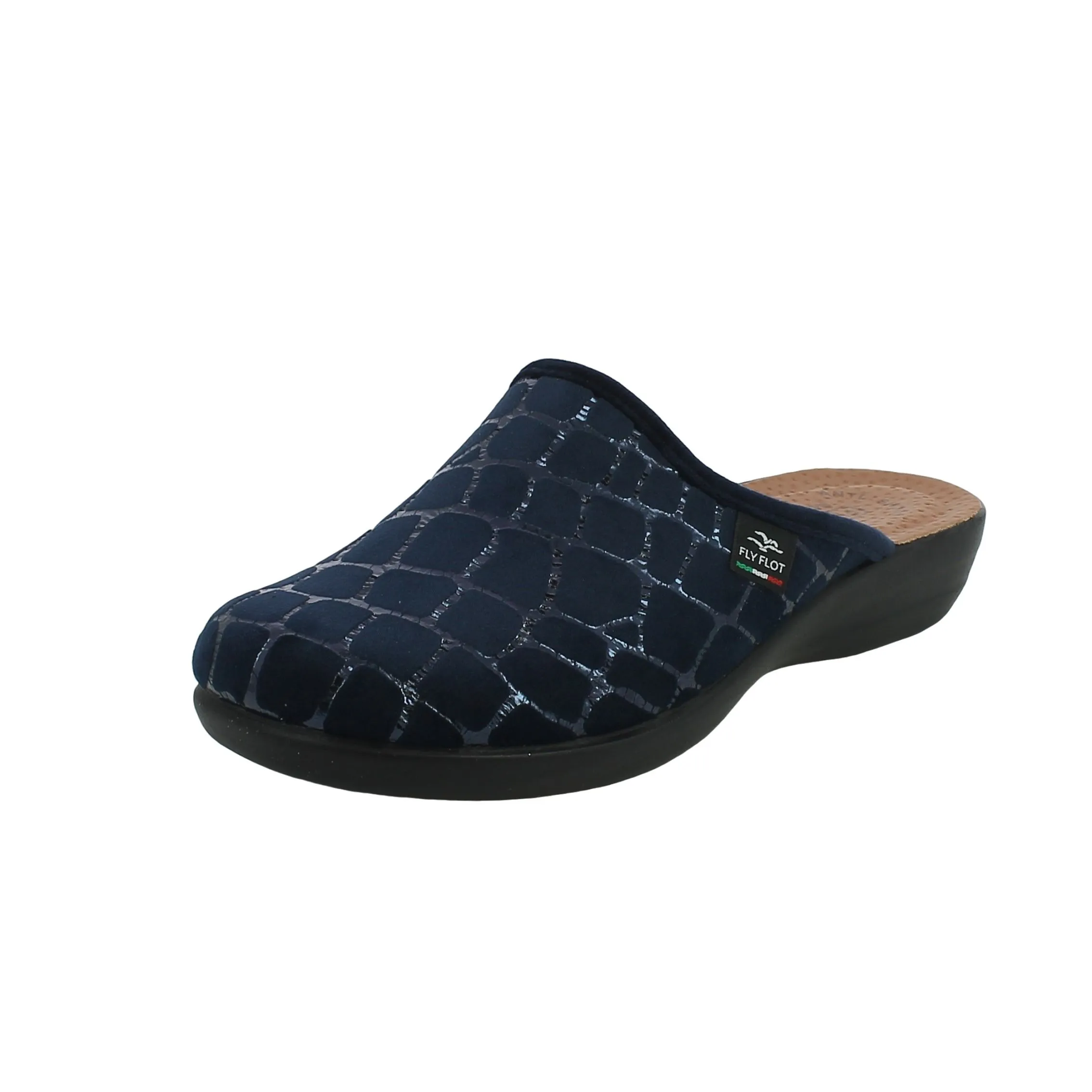 Fly Flot  Ciabatta chiusa blu a mosaico 