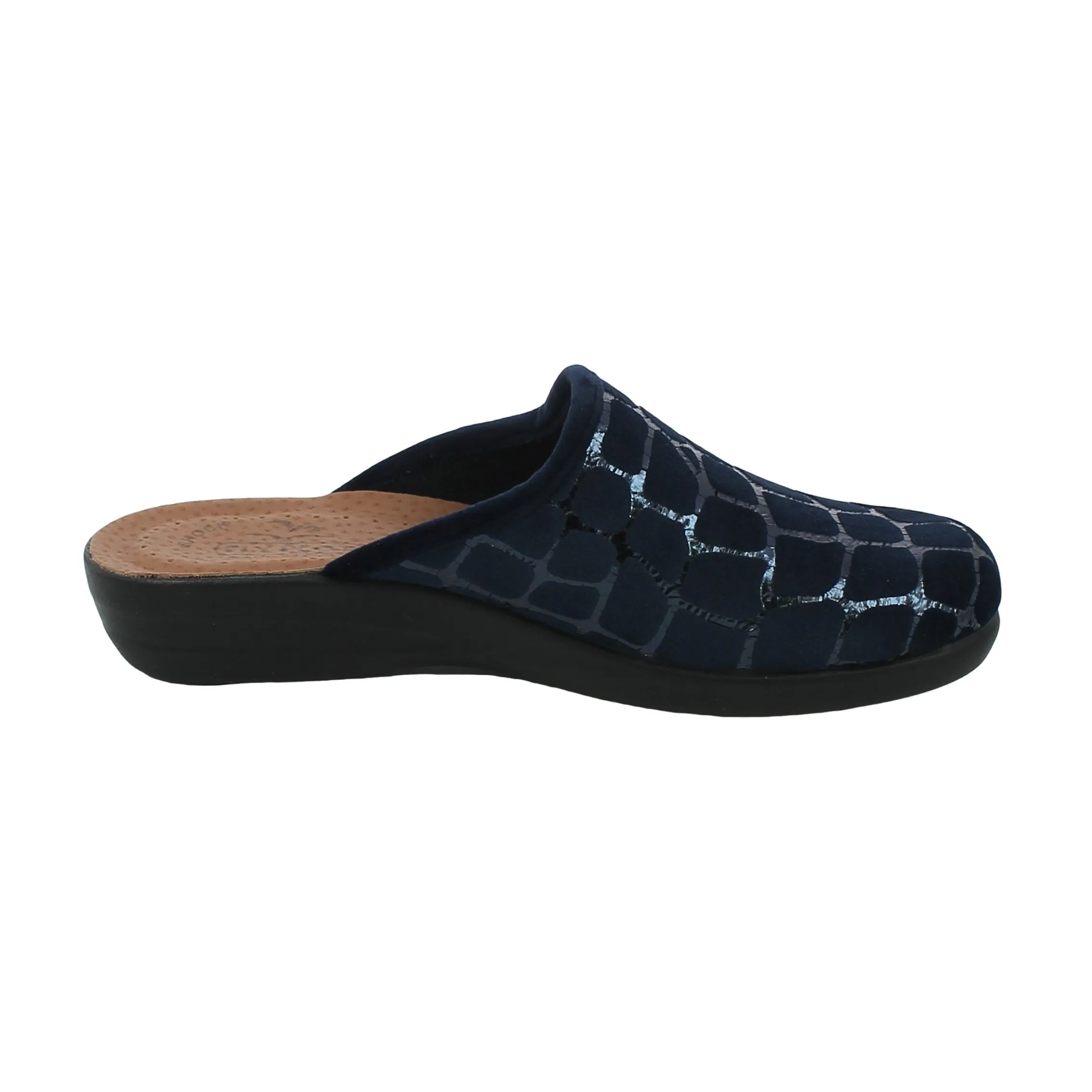 Fly Flot  Ciabatta chiusa blu a mosaico 