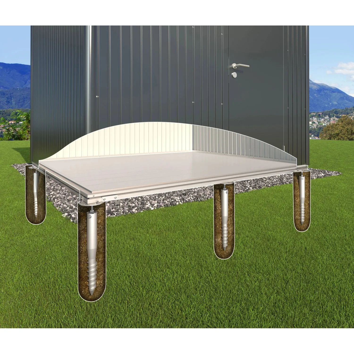 Fondamenta Biohort Smartbase Plus H6 292,4x292,4x6,5 cm