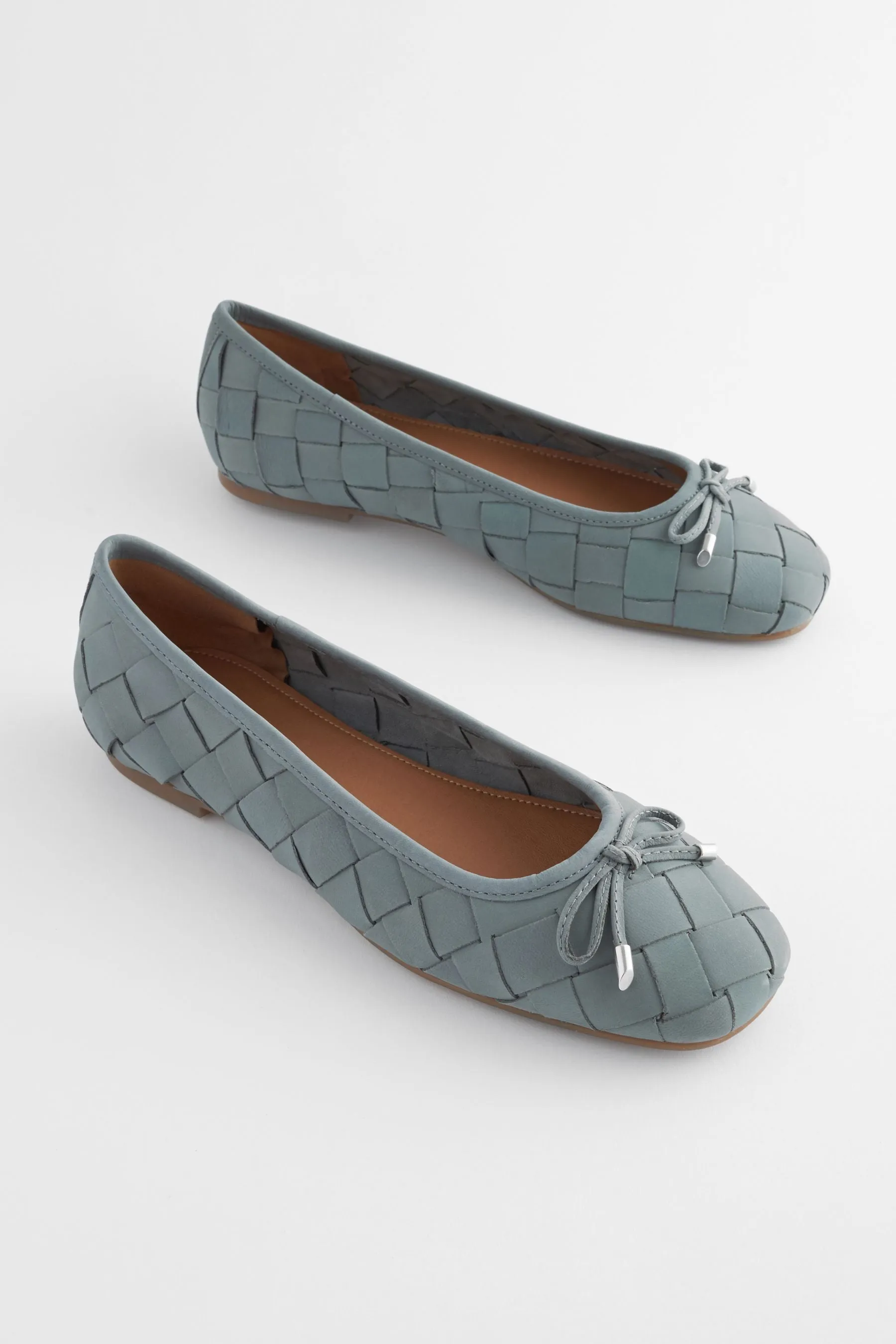 Forever Comfort® - Ballerine intrecciate in pelle