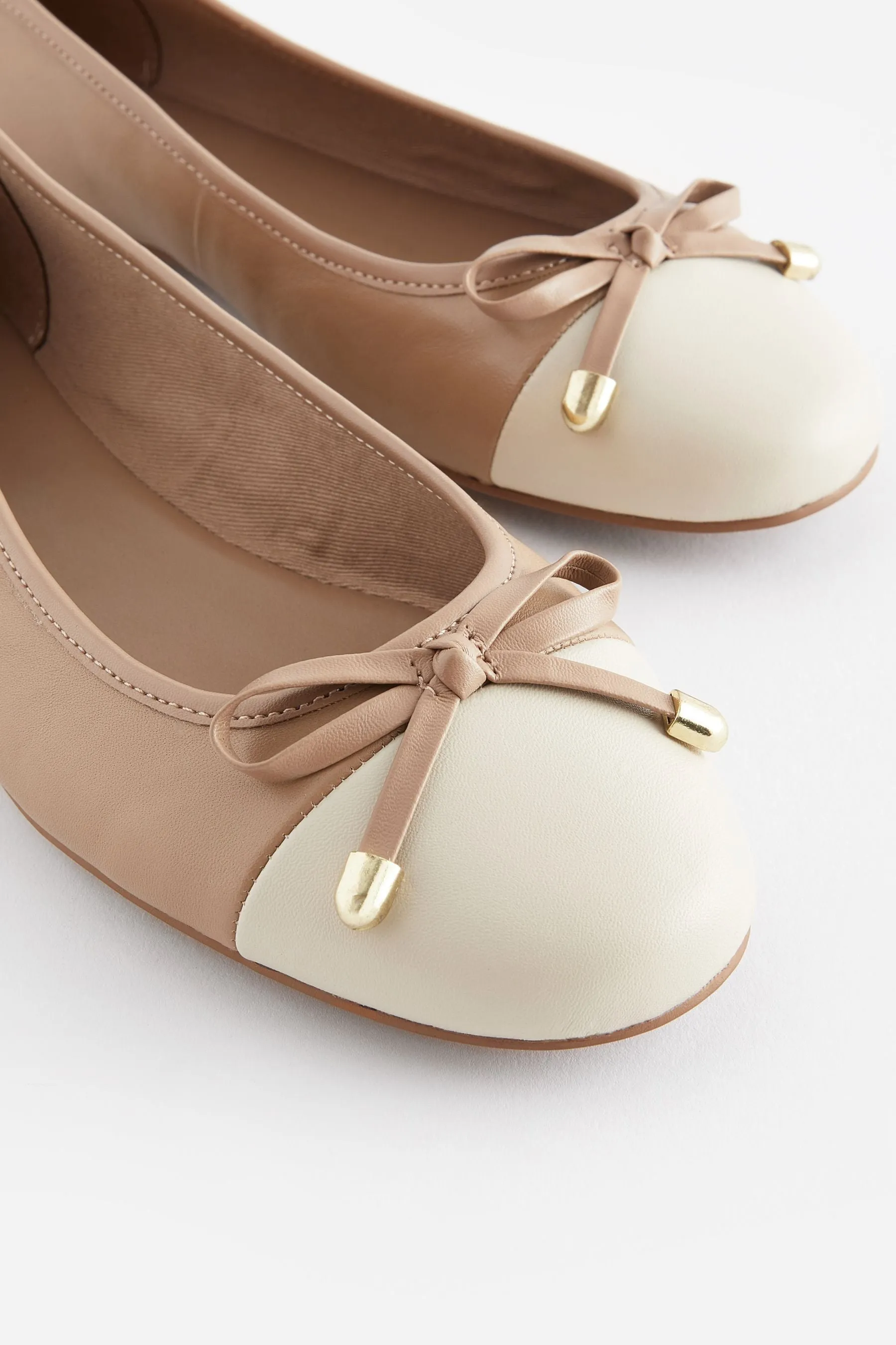 Forever Comfort® - Ballerine Scarpe in pelle con punta rotonda