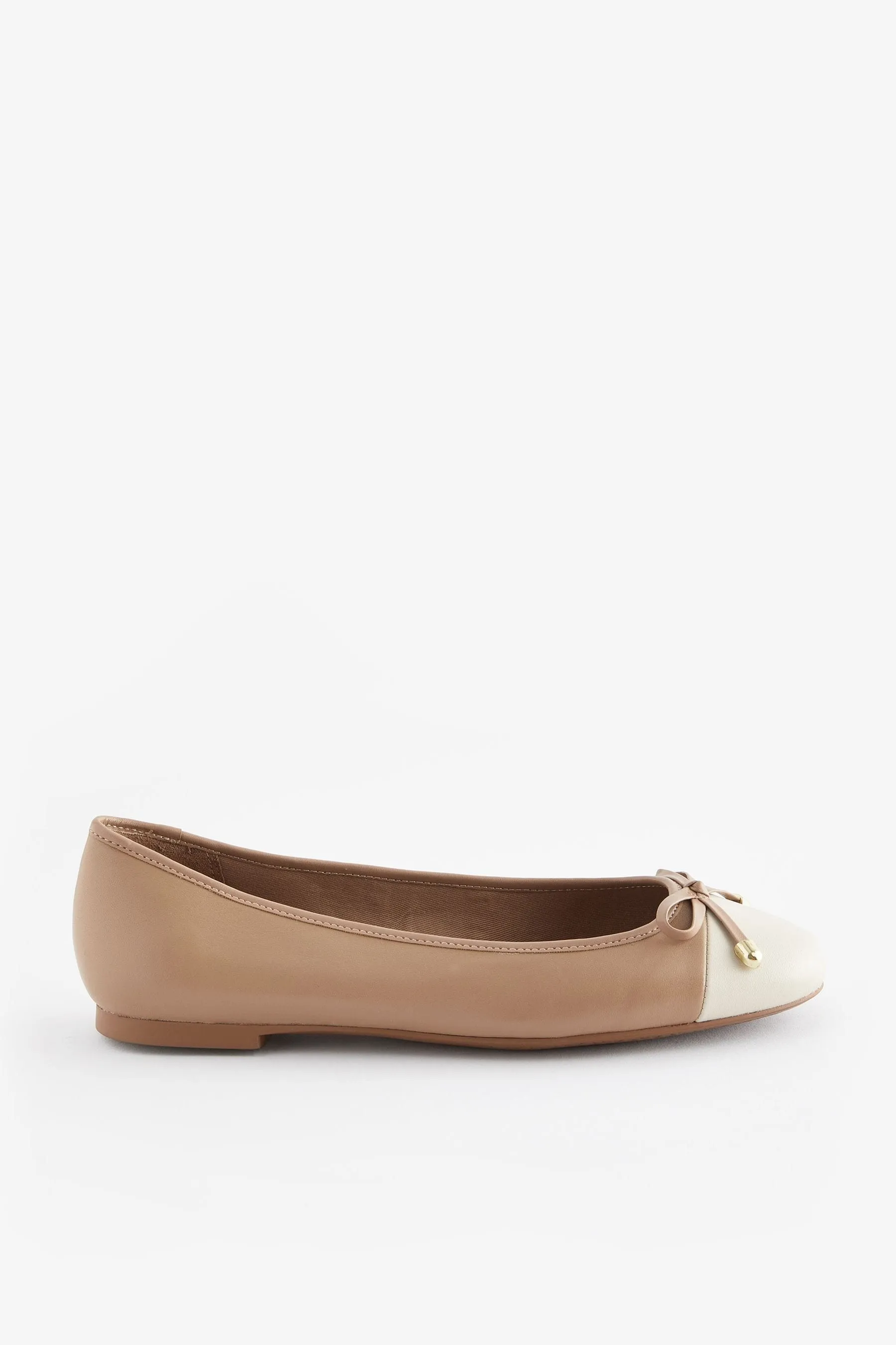Forever Comfort® - Ballerine Scarpe in pelle con punta rotonda