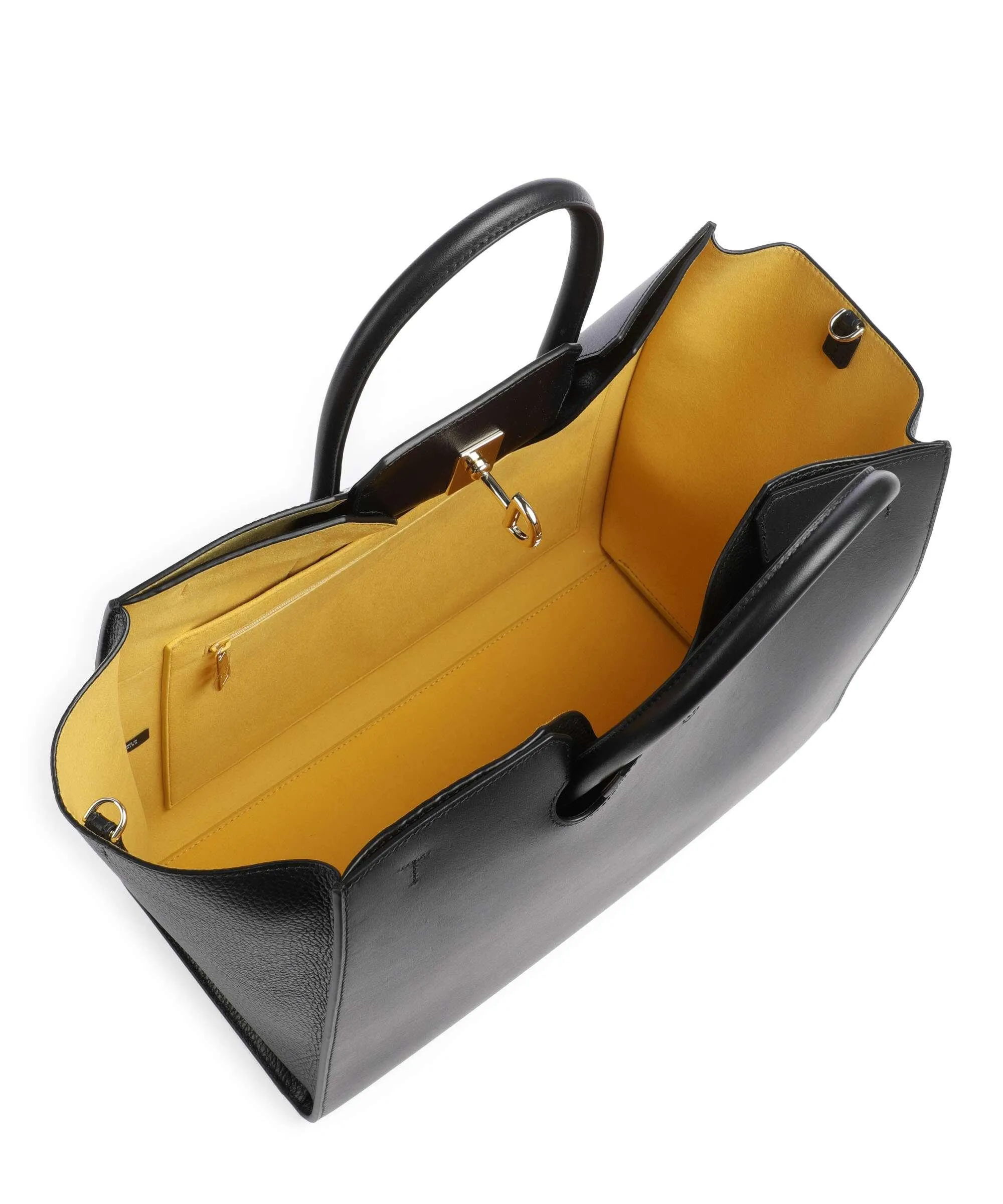  Furla Genesi L Borsa a mano pelle di vitello finemente grana nero  