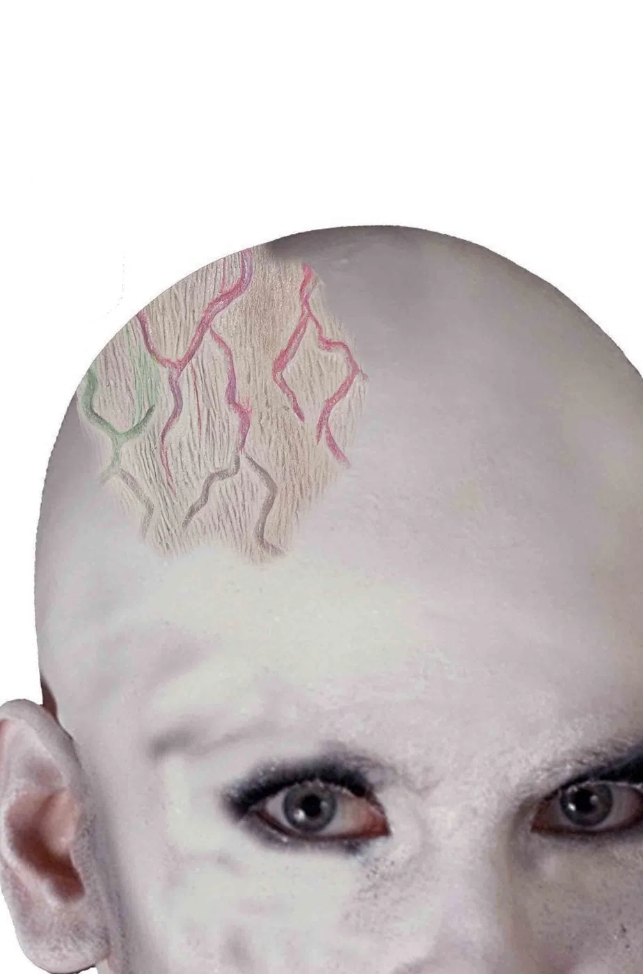 FX trucco halloween effetto vene in rilievo in lattice modello 2