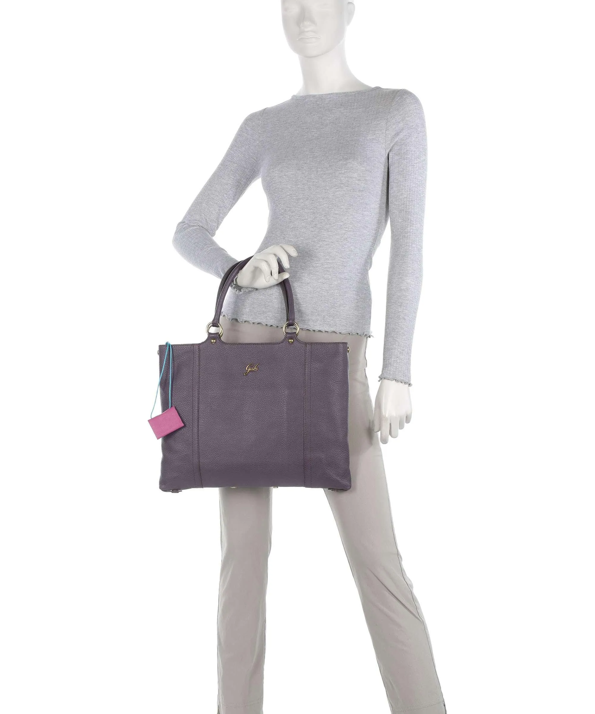  Gabs Urban Delia Borsa shopper pelle di vitello grana lillà  
