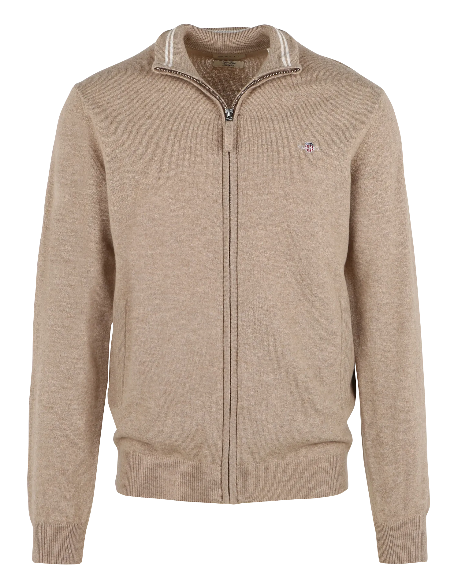  GANT   Felpa a collo alto con zip | Beige