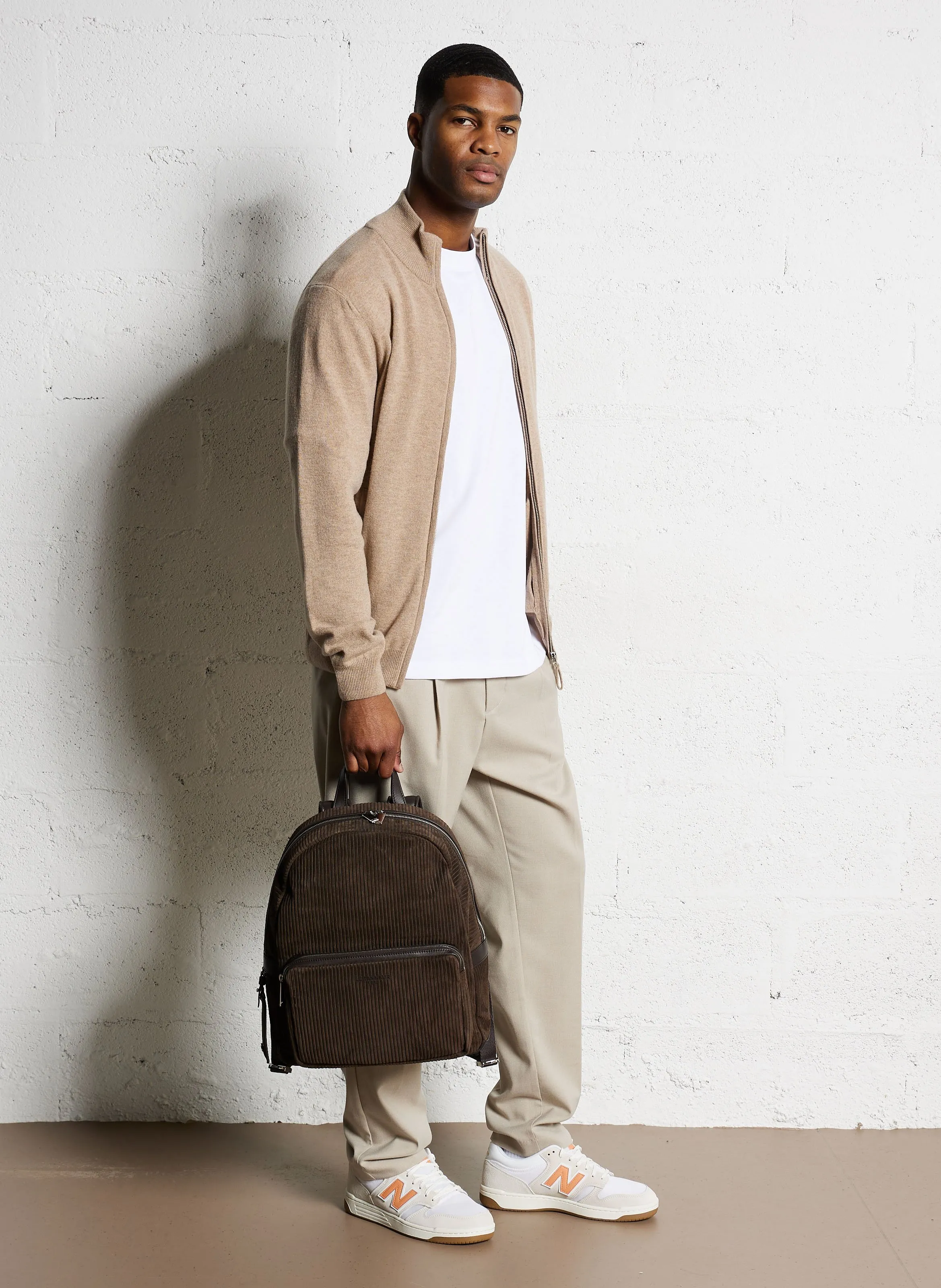  GANT   Felpa a collo alto con zip | Beige