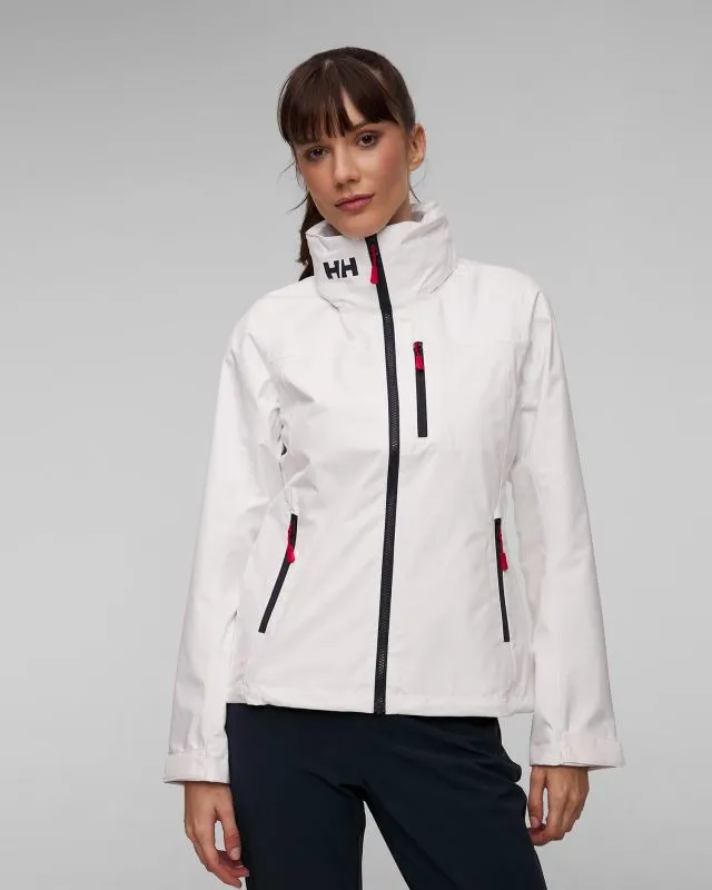 Giacca nautica bianca da donna Helly Hansen Crew Hooded Jacket 2.0