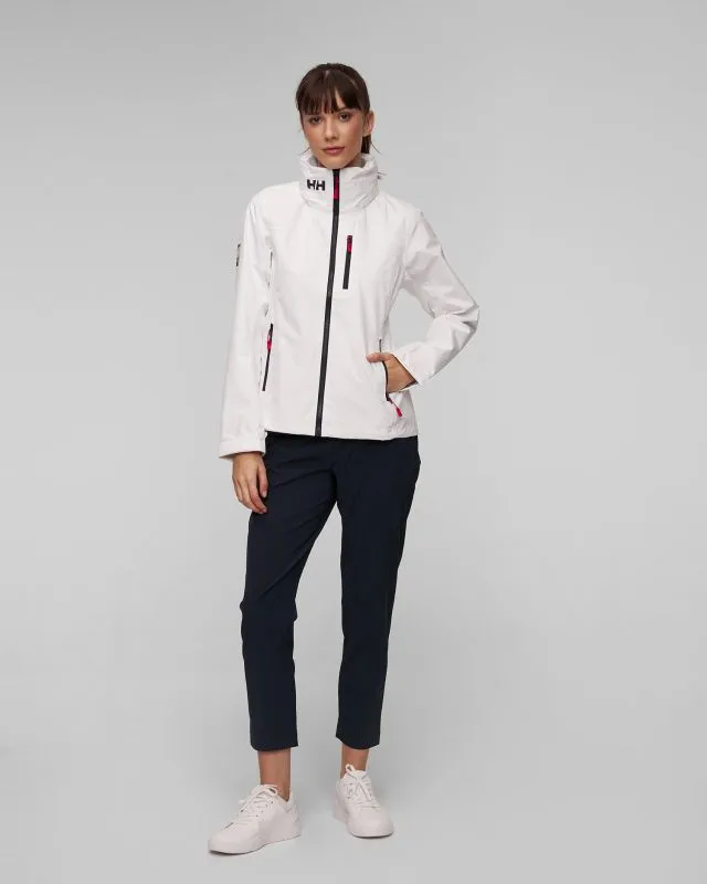 Giacca nautica bianca da donna Helly Hansen Crew Hooded Jacket 2.0