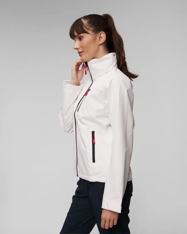 Giacca nautica bianca da donna Helly Hansen Crew Hooded Jacket 2.0
