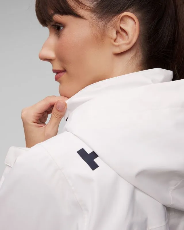 Giacca nautica bianca da donna Helly Hansen Crew Hooded Jacket 2.0