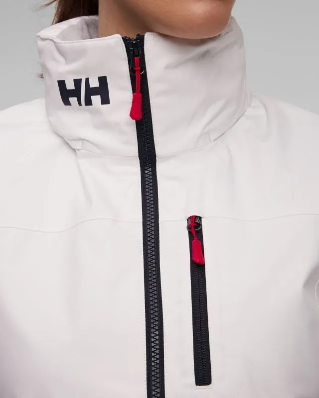 Giacca nautica bianca da donna Helly Hansen Crew Hooded Jacket 2.0