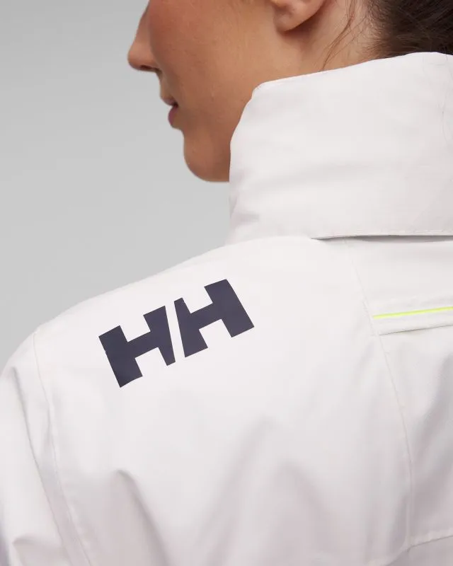 Giacca nautica bianca da donna Helly Hansen Crew Hooded Jacket 2.0