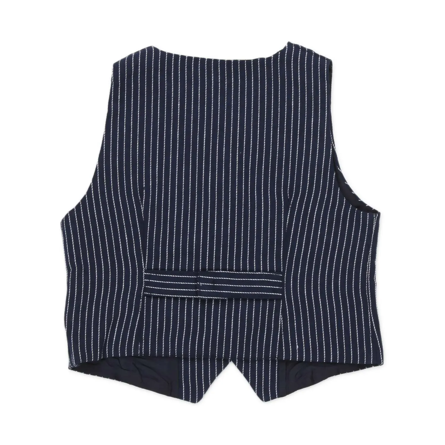 Gilet Blu Navy Gessato Bambino E Bebè