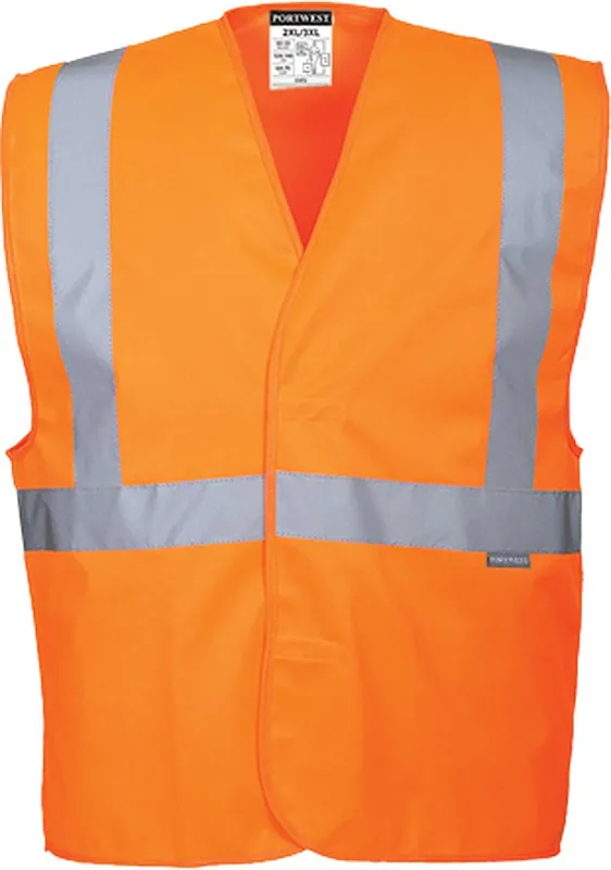 Gilet una banda orizzontale e due verticali Hi-Vis