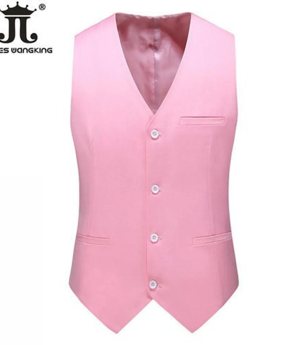 Gilet Uomo Moda Casual Alta qualità Tinta unita Slim Large Size Business Office Gilet Uomo Sposo Abito da sposa