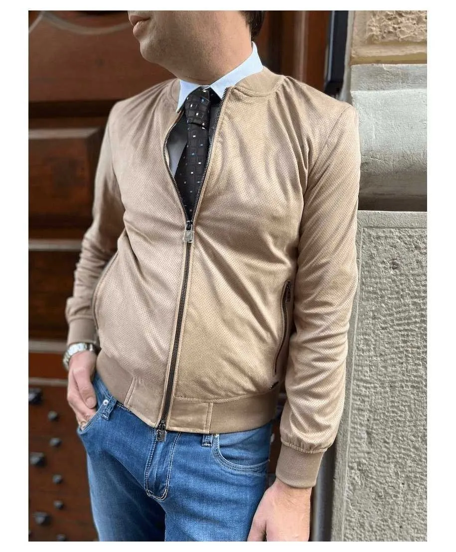 Giubbotto uomo primaverile - Beige