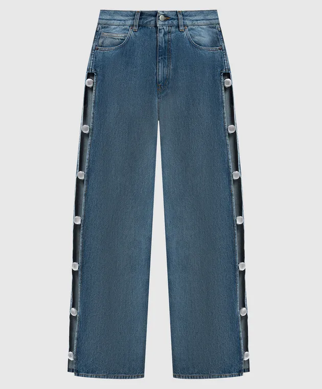 Giuseppe Di Morabito Milano Jeans blu effetto used con spacchi 03PFDNP05103330