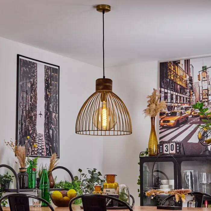 Grunnfjord Lampadario a sospensione Ottone, 1-Luce