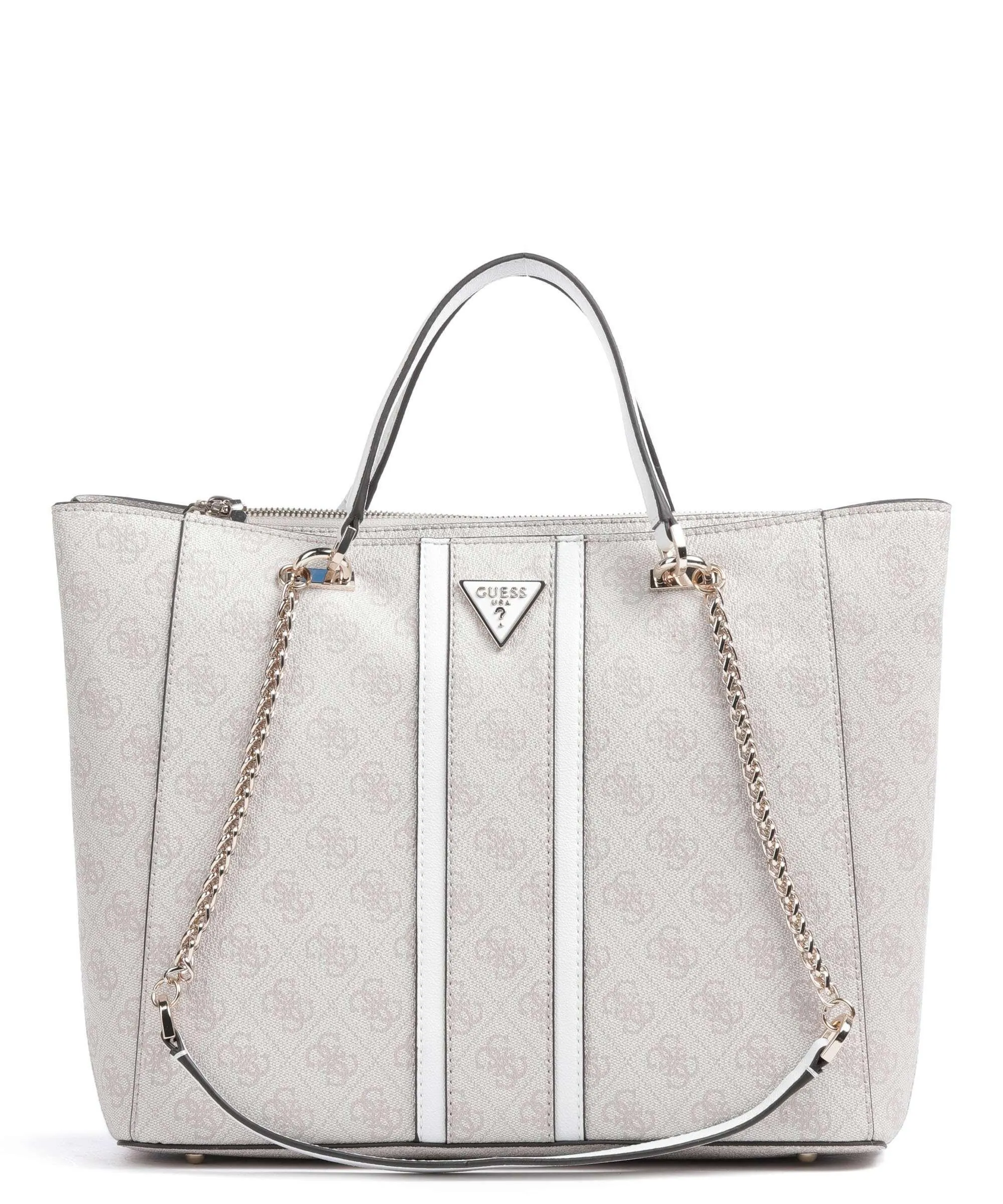  Guess Noreen Borsa shopper pelle sintetica avorio  