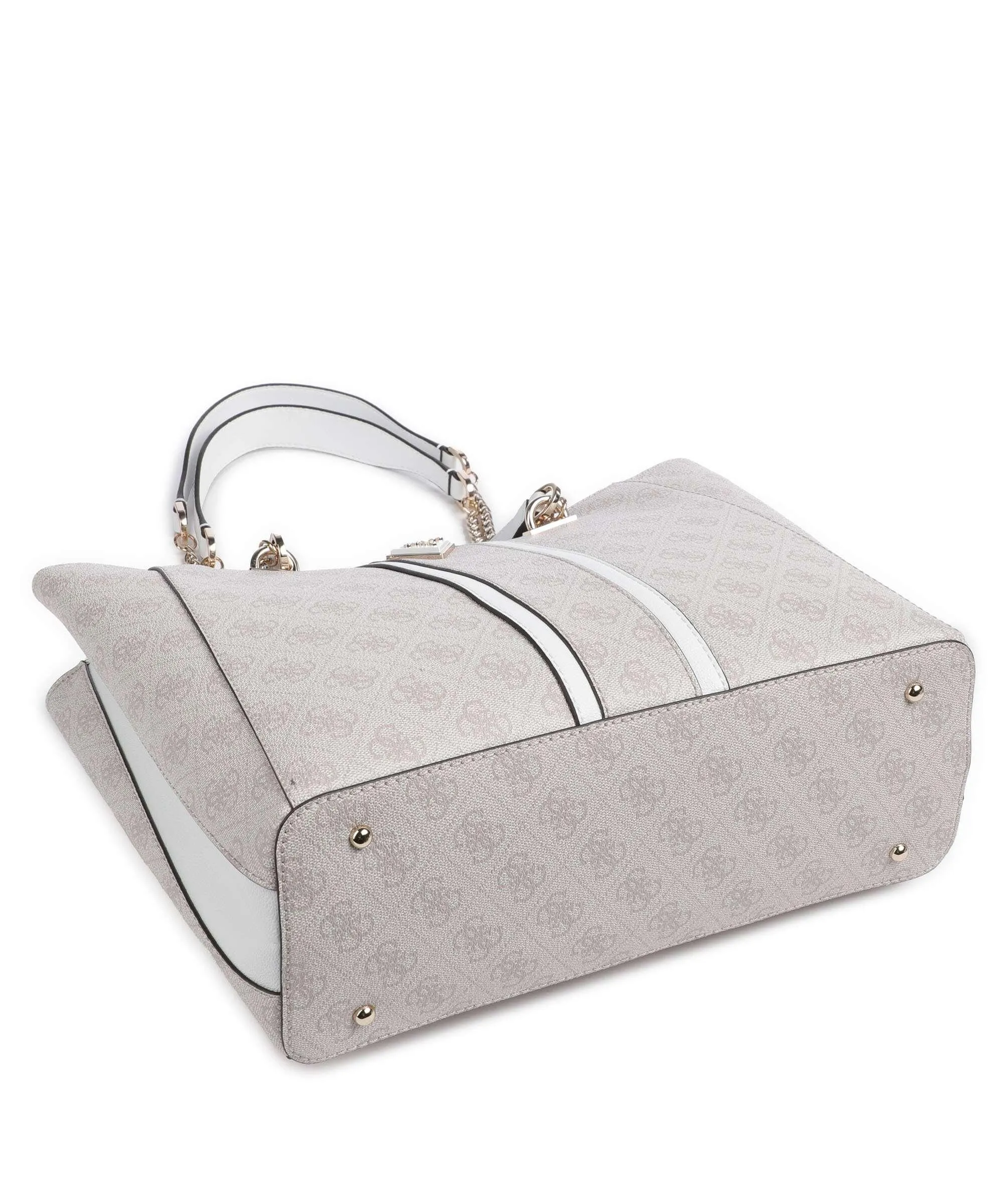  Guess Noreen Borsa shopper pelle sintetica avorio  