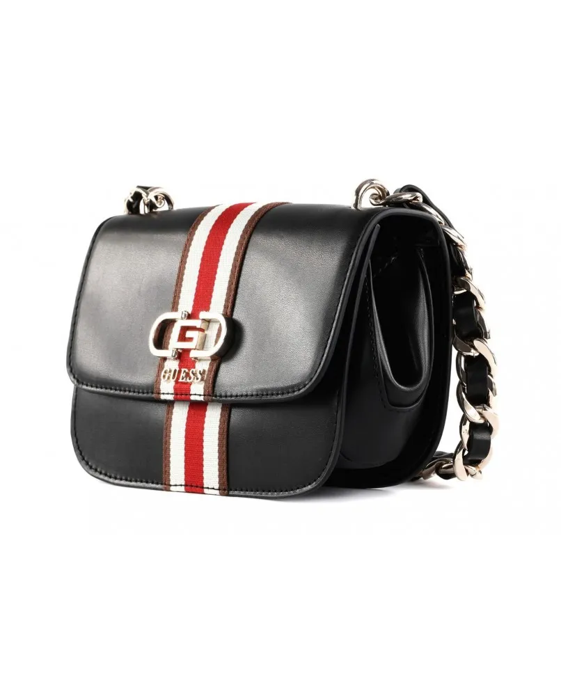 GUESS VG930720 NELKA mini borsa a mano con tracolla crossbody flap nero