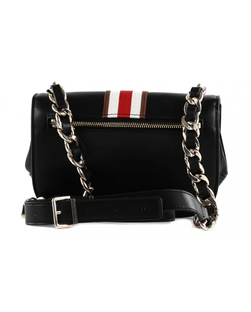 GUESS VG930720 NELKA mini borsa a mano con tracolla crossbody flap nero