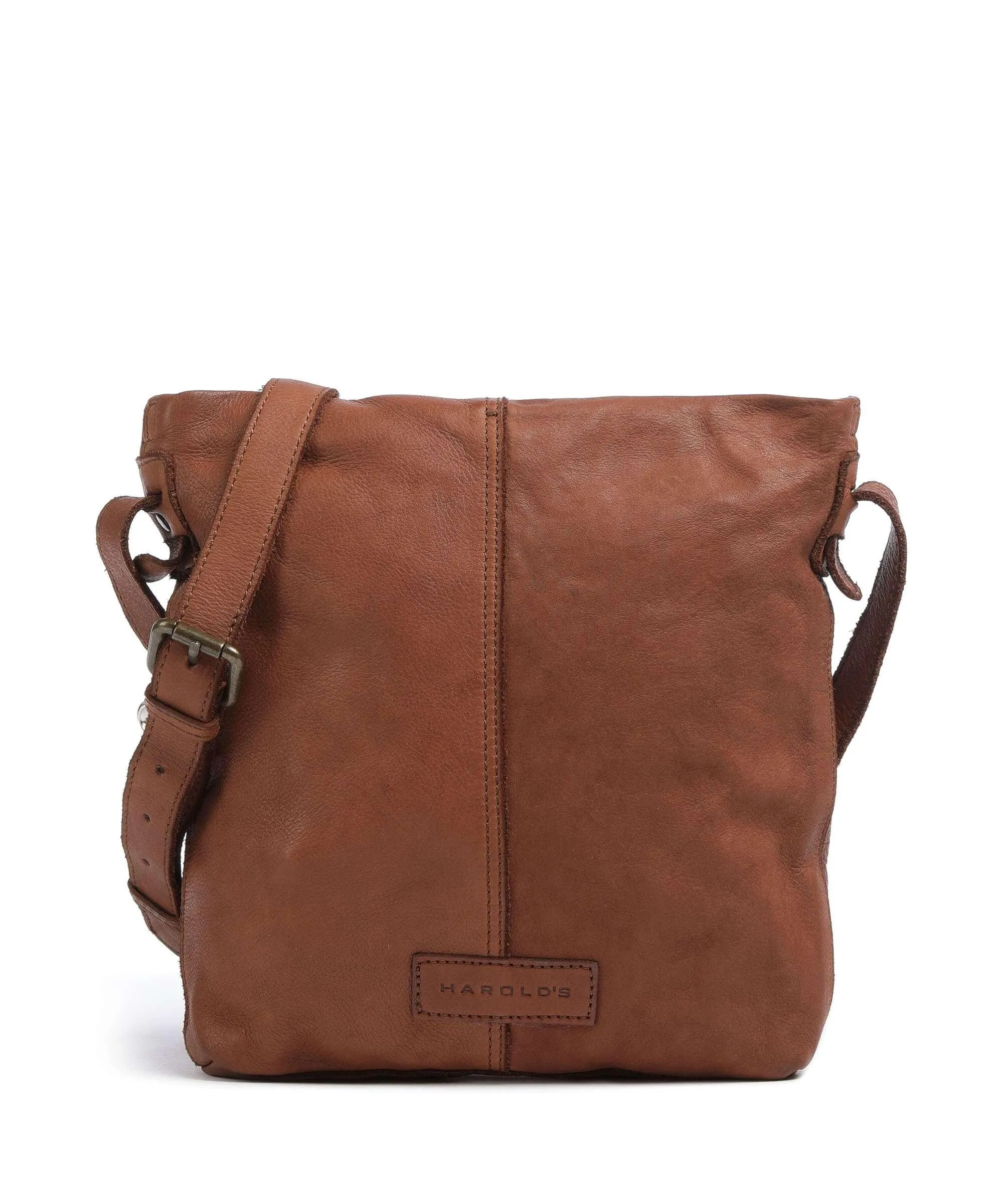  Harold's Submarine Borsa a tracolla pelle di vacchetta finemente grana cognac  
