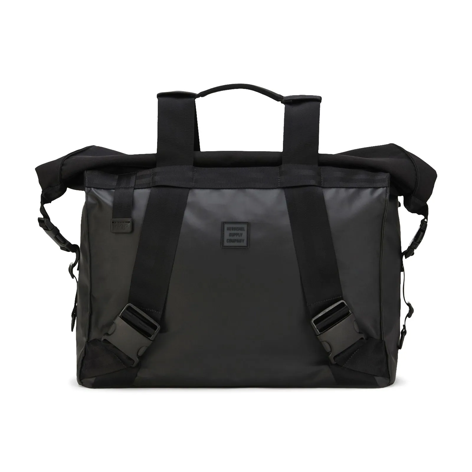 Herschel KKTP Roll Top Bag - Black - Borsa a Tracolla Nera    
