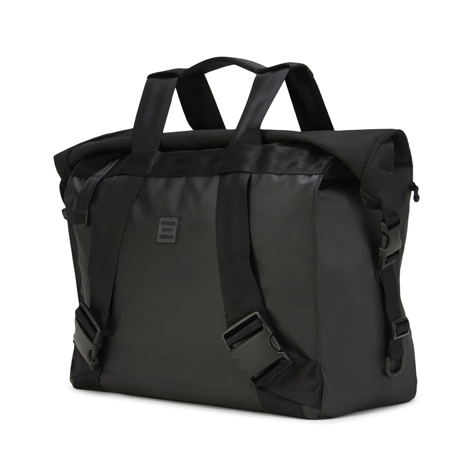 Herschel KKTP Roll Top Bag - Black - Borsa a Tracolla Nera    