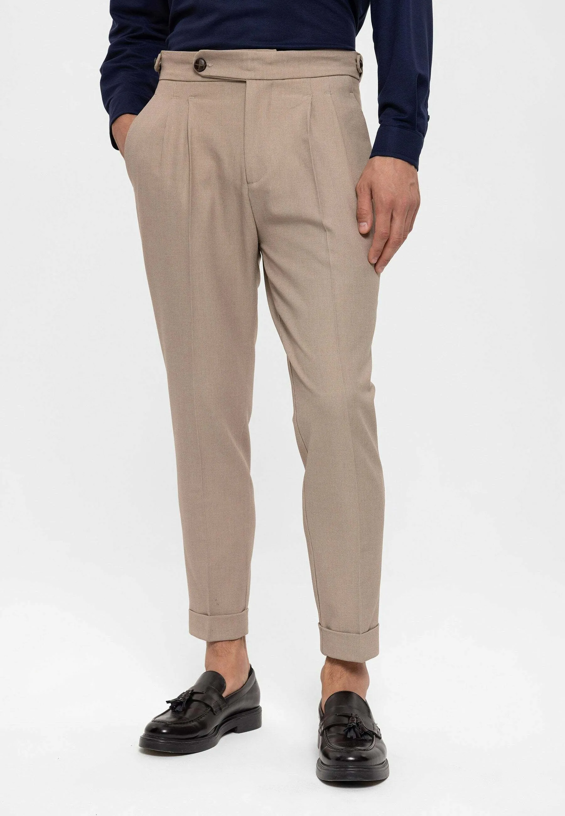 HIGH WAIST PLEATED  - Pantaloni