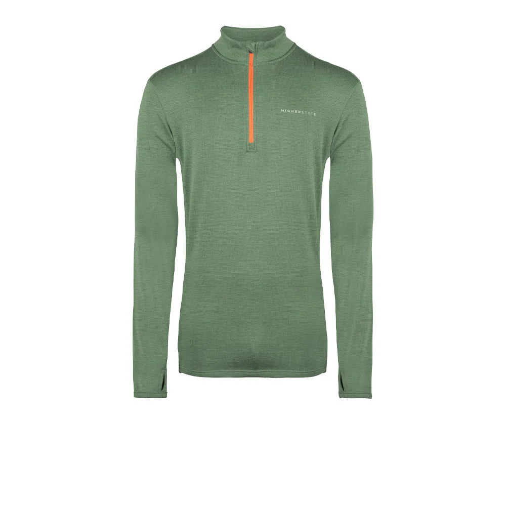 Higher State L/S 1/4 Zip Micro Grid Maglia - AW22