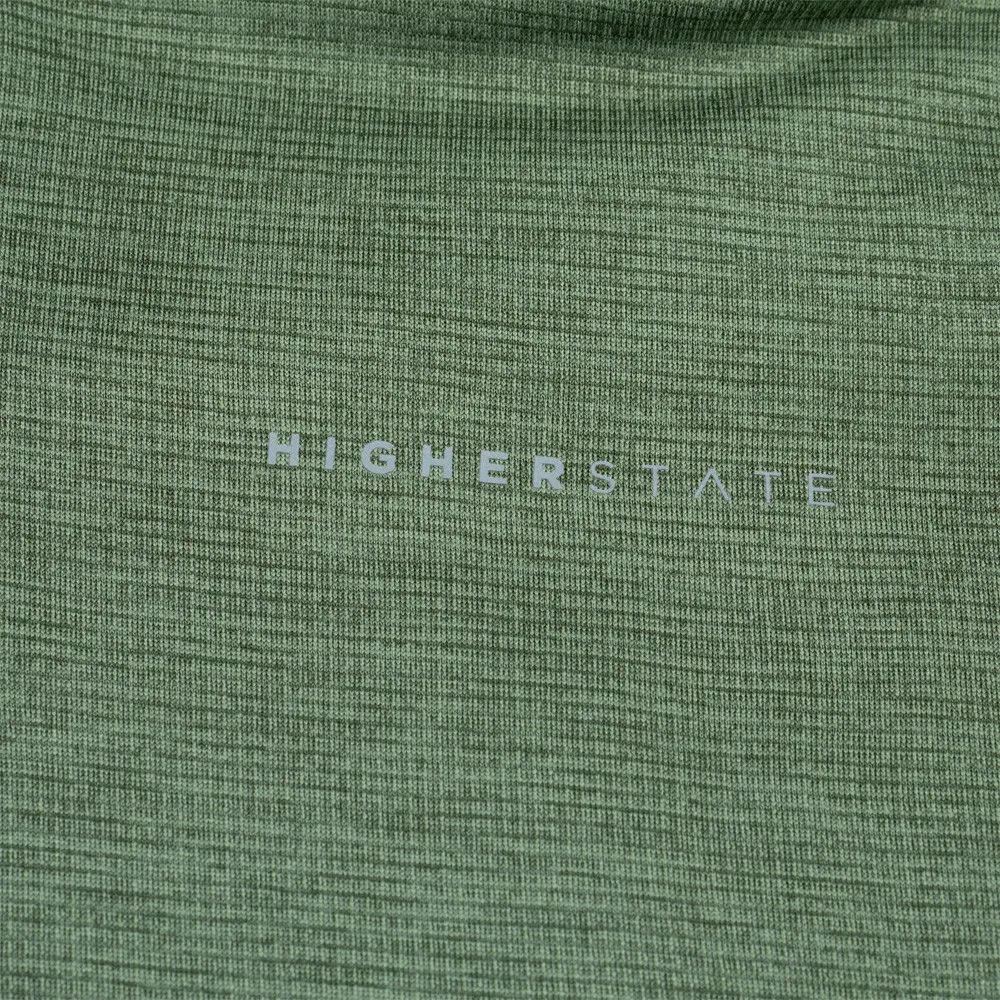 Higher State L/S 1/4 Zip Micro Grid Maglia - AW22