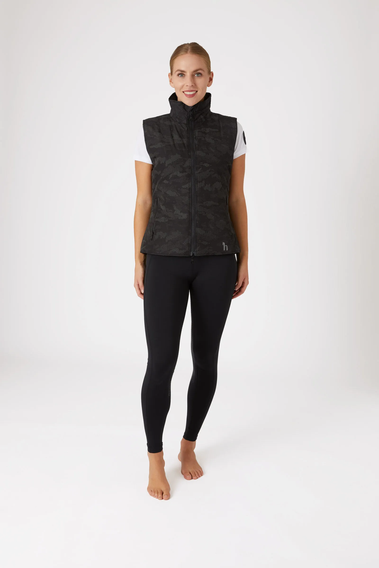 Horze Camo Luminox Gilet riflettente da donna