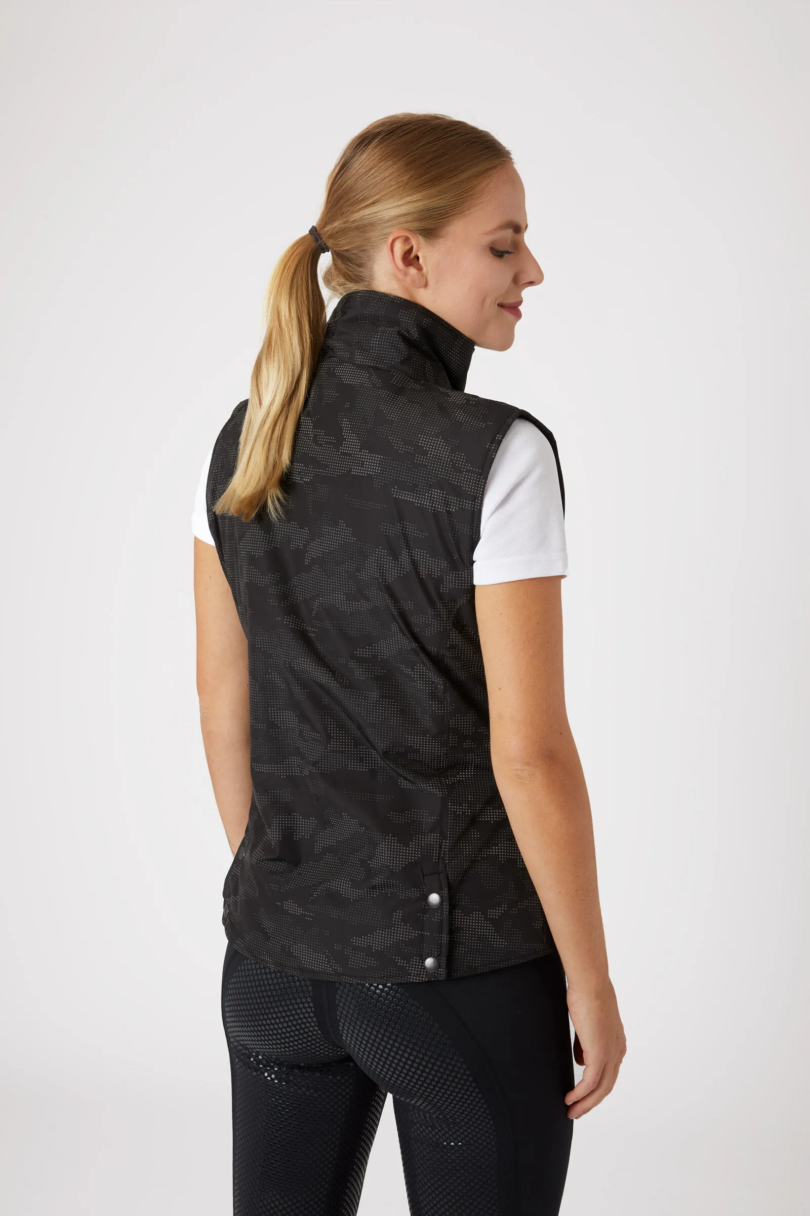 Horze Camo Luminox Gilet riflettente da donna